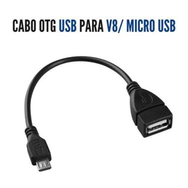 Imagem de Cabo OTG Micro USB V8 Adaptador USB - Muki Store