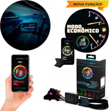 Imagem de Pedal Shiftpower Chip Modulo Acelerador Bluetooth App Todos - Faaftech