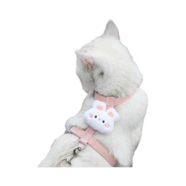 Imagem de Conjunto De Coleira E Guia Para Cães E Gatos Pequenos, Ajustável E Res