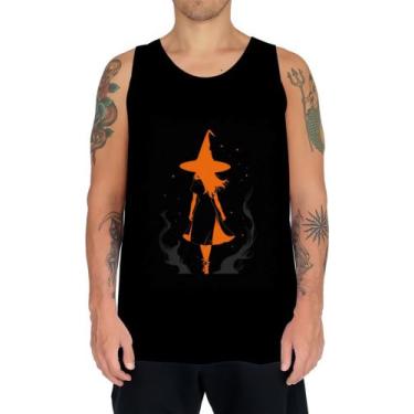 Imagem de Camiseta Regata Bruxa Halloween Laranja Festa 2 - Kasubeck Store®, INF