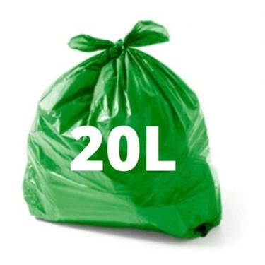 Imagem de Saco de Lixo Verde Light 20L 38X45CM para Descarte Doméstico e Comercial Higipack C-100UN