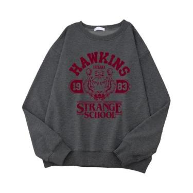 Imagem de Moletom Feminino Casual Estilo Streetwear Com Estampa High School Indi