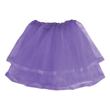 Imagem de Saia de Tule Adulta com Bordado - 40cm - Extra Festas, Lilás, U
