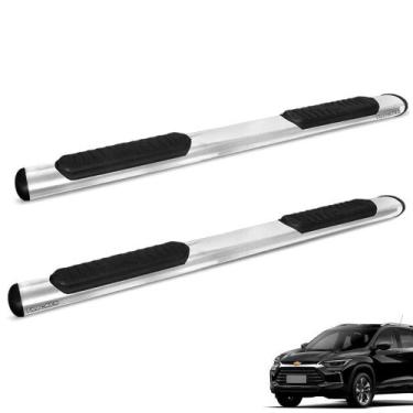 Imagem de Estribo Lateral Oval Tracker 2020 2021 Aço Carbono Cromado