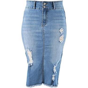 Imagem de Saia jeans - Bella mulher 