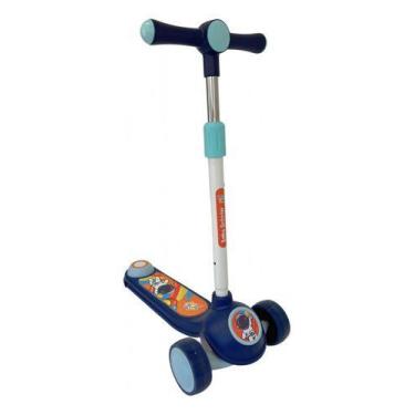 Imagem de Patinete infantil 3 rodas musical zrade azul brinquedo - Velorad