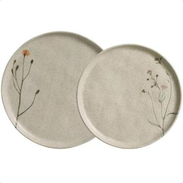 Imagem de Conjunto Pratos Raso e Sobremesa Bio Campestre Porto Brasil 12pcs