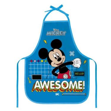 Imagem de Avental Escolar Em Plástico Pvc Meninos Infantil Mickey Dac, Azul