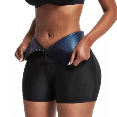 Imagem de Shorts Modelador Preto Efeito Sauna Queima de Gordura TAM G - B2