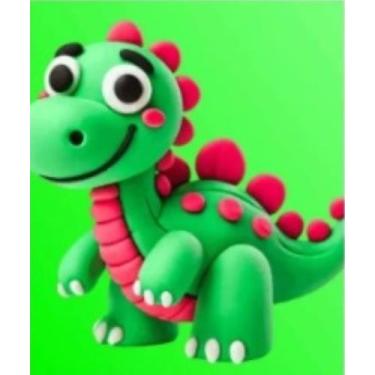 Imagem de Brinquedo Massinha E.V.A Colorida de Personagens com Manual - MAKE +, 