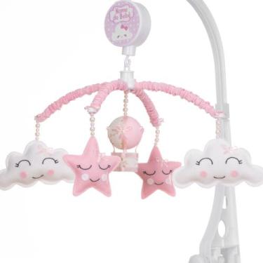 Imagem de Mobile Para Berço Musical Giratório Chuva De Amor Balão Rosa - Le-Leão