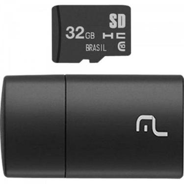 Imagem de Leitor de Cartão Usb e Micro Sd 32GB para Armazenamento de Arquivos e Vídeos Hd Multilaser