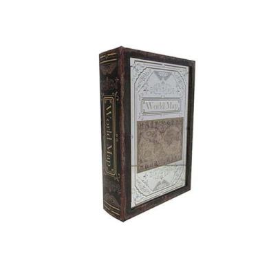 Imagem de Caixa livro Ricordi MDF e vidro 30x21x7cm preto -L Hermitage - L'Hermi