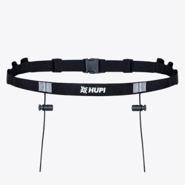 Imagem de Cinto Porta Numero de corrida Hupi com porta gel Preto
