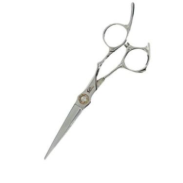 Imagem de Tesoura Profissional UMI 6.0 Fio Navalha Para Barbeiro e Cabeleleiro (