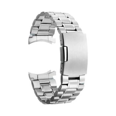 Imagem de Pulseira De Relógio De Aço Inoxidável Com Extremidade Curvada 18 20 22