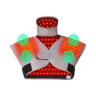 Imagem de Colete Térmico De Luz Vermelha Para Suporte De Ombros E Costas, Aqueci