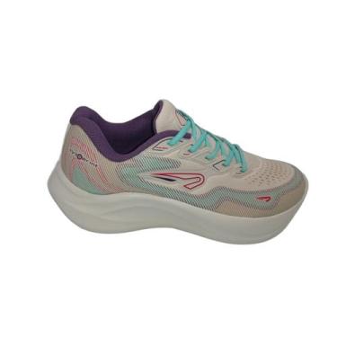 Imagem de Tenis Esportivo Dia a Dia Feminino Galaxy Rainha Ra 0478000, 38, Bege,