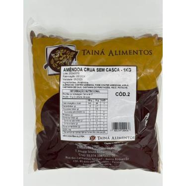 Imagem de Amêndoa Crua Sem Casca Sem Glúten Low Carb Tainá 1 Kg