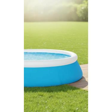 Imagem de Piscina Inflável Redonda 1.83m x 51cm 880L Azul - Congratulations Stor