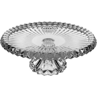 Imagem de Prato para Bolo Home&Co 13x33cm Eco Crystal Transparente Servir na Mes