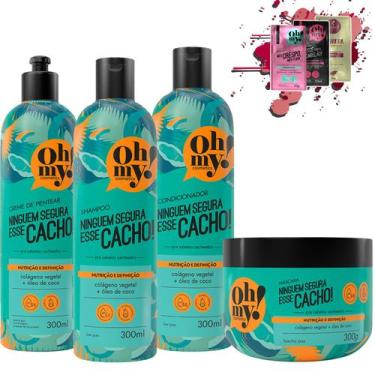 Imagem de Kit Oh My Ninguém Segura Esse Cacho 300ml 4 Itens - Oh My Cosmetics