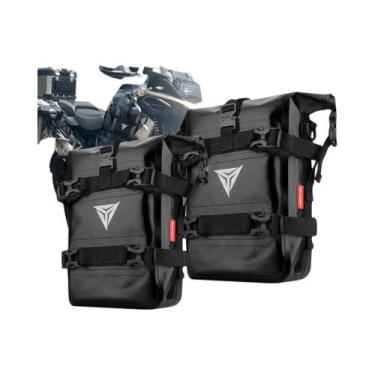 Imagem de Bolsa Lateral Impermeável 8L Para Moto Com Barra De Proteção Para BMW 