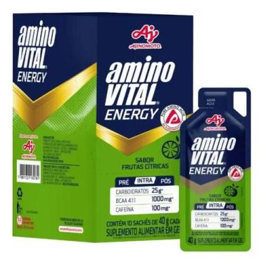 Imagem de Amino Vital Energy Gel cx 10un. Frutas Citricas - Ajinomoto