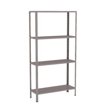 Imagem de Estante EAF006 sem Porta 4 Prateleiras Aço 80CM Cinza Elite Aço