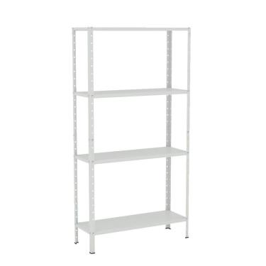 Imagem de Estante EAF006 sem Porta 4 Prateleiras Aço 80CM Branco Elite Aço