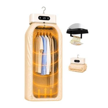 Imagem de Secador de Roupas Elétrico Portátil 600W Suspenso Dobrável Compacto