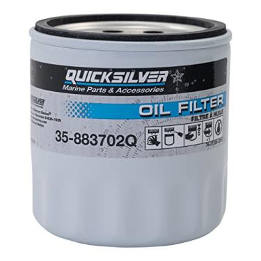 Imagem de Quicksilver Filtro de óleo de montagem em bloco de motor 883702Q para motores V6 MerCruiser Sterndrive