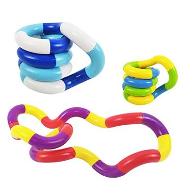 Imagem de Brinquedos de inquietação, ferramentas de imaginação cerebral de 3 peças, brinquedos de inquietação mágica, brinquedos sensoriais, combinar em novas formas, alívio de estresse e brinquedo de inquietação sensorial anti-ansiedade, brinquedos sensoriais de imaginação cerebral