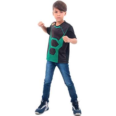 Imagem de Camisa Tática Nerf Infantil Verde G 9-12