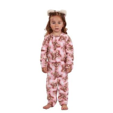 Imagem de Pijama Macacão Soft Infantil Menina Frio Inverno Tam 1 A 6 Anos - Pzam