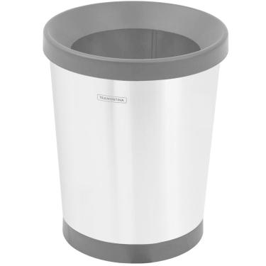 Imagem de Cesto para Papel Tramontina Konika 94539/001 em Inox - 12 L