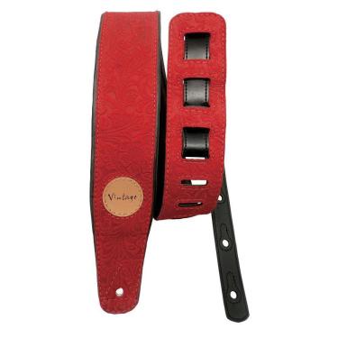 Imagem de Correia Basso Vt Sl 87 Floral Envelhecido Vermelho