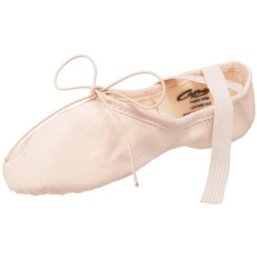 Imagem de Capezio Sapatilha de balé Juliet 2028C II de lona para crianças/crianças pequenas, Rosa balé claro, 13.5 Wide Little Kid