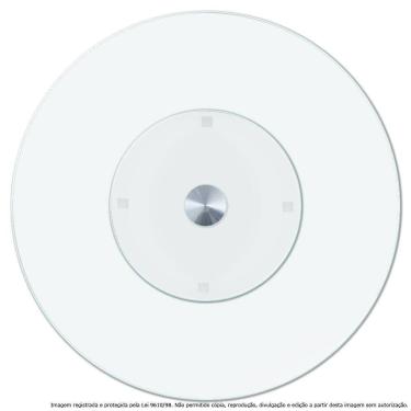 Imagem de Centro De Mesa Prato Giratório Vidro Temperado Incolor 80Cm