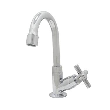 Imagem de Torneira Lavatório Para Banheiro 1/4 De volta ABS Cromado