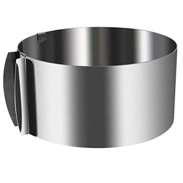 Imagem de Anel de bolo WIWAPLEX 15 a 30 cm ajustável redondo de aço inoxidável molde de bolo, ferramentas de utensílios de cozinha, molde de decoração de bolos