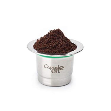 Imagem de Tingpai Cápsulas de café preenchíveis em aço inoxidável de dois usos Filtro de xíca de cápsula de café reutilizável compatível com máquina de café