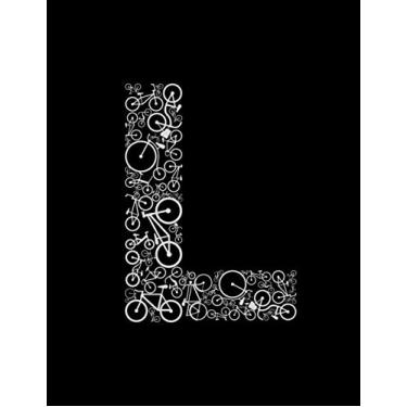 Imagem de L: Monogram Initial Letter L Bicycle Notebook For Men And Women