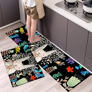 Imagem de SHENGANG Tapete de cozinha para entrada de casa, corredor, quarto, sala de estar, decoração, carpete, varanda, banheiro, 5,40x60 cm