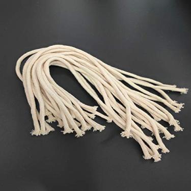 Imagem de Queimador de lâmpada de óleo, queimador de querosene de algodão redondo, queimador de lâmpada de vela, substituição de 20 peças (41 cm) x 0,2 polegadas (5 mm)
