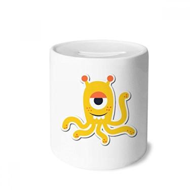 Imagem de DIYthinker Universe and Alien Yellow Monster Money Box Ceramic Coin Case Piggy Bank Gift