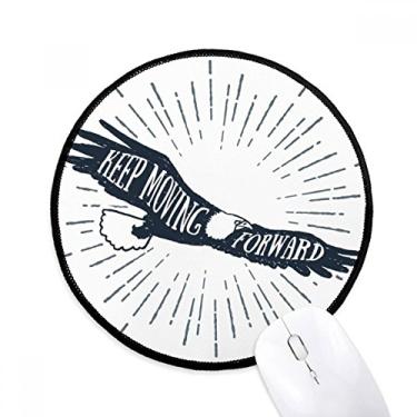 Imagem de DIYthinker Tapete de mouse com padrão decorativo de águia do Egito Antigo Tapete redondo para computador