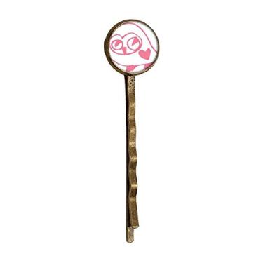 Imagem de Chapéu em forma de coração Laugh Bird Protect Animal Retro Metal Hair Bobby Pin Headwear