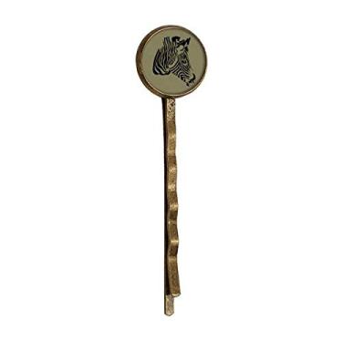Imagem de Característica Cabeça Pinto Marrom Animal Retro Metal Hair Bobby Pin Headwear