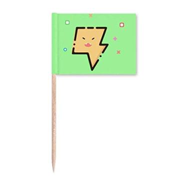 Imagem de Blink Lovely Icon bandeiras de palito de dente marcador decoração de festa